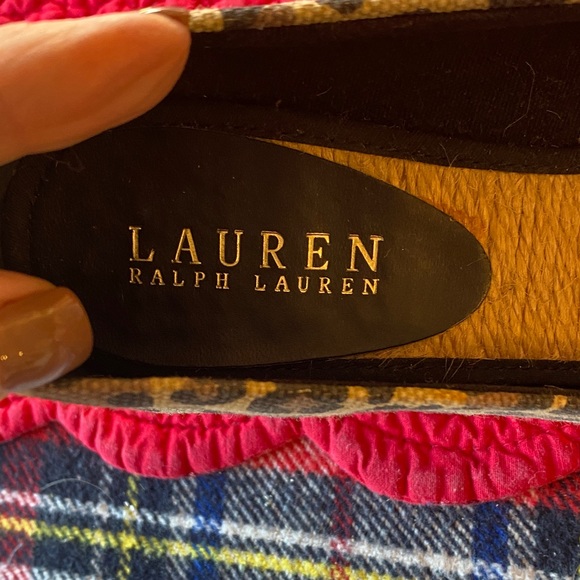 Ralph Lauren Leopard Print Wedge Espadrilles - Picture 2 of 5